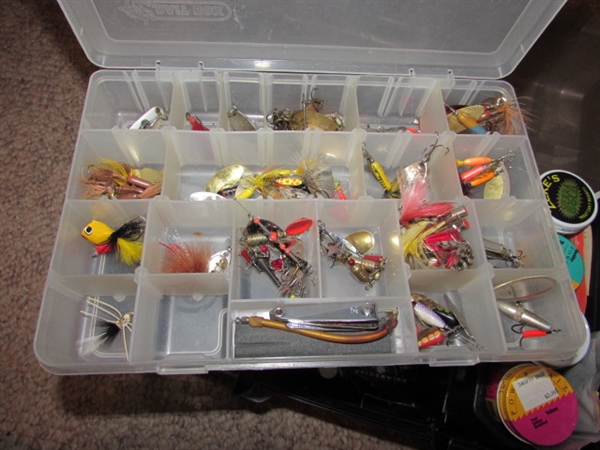 TACKLE BOX AND ORGANIZERS & CONTENTS