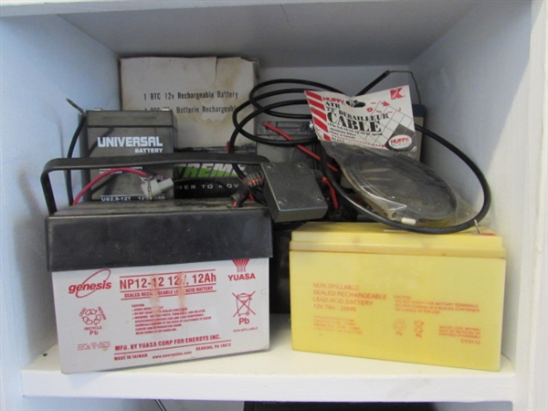 BATTERY CHARGERS, BATTERIES, CAR STEREO & MORE