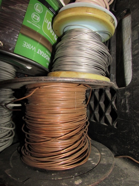 LARGE ASSORTMENT OF WIRE