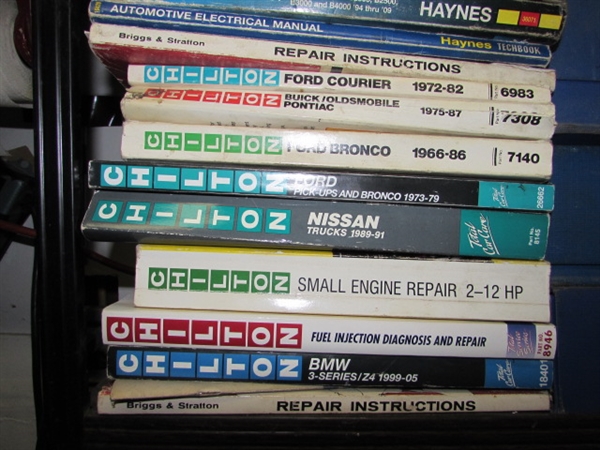 ASSORTED REPAIR MANUALS, GUIDES AND BOOKS