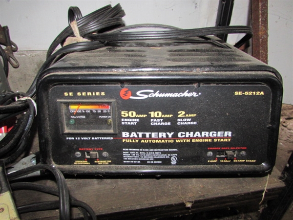 BATTERY CHARGERS AND TENDER