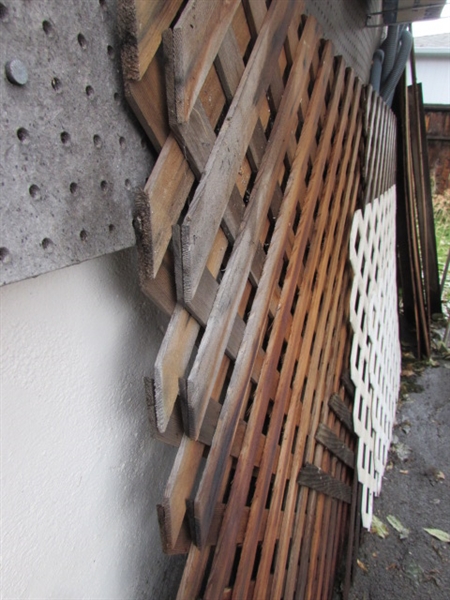WOOD & PLASTIC LATTICE AND WALL CONTENTS