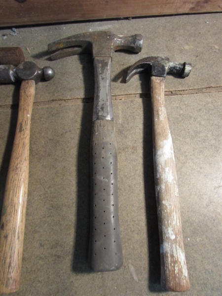 HAMMERS: BALL PEEN, CLAW, MALLETS, ETC