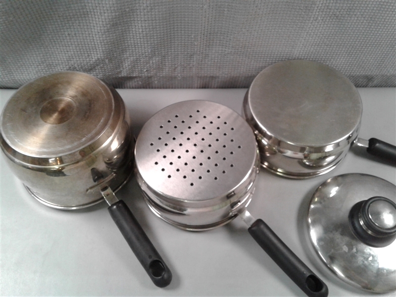 Stainless Steel Pots with 1 Lid