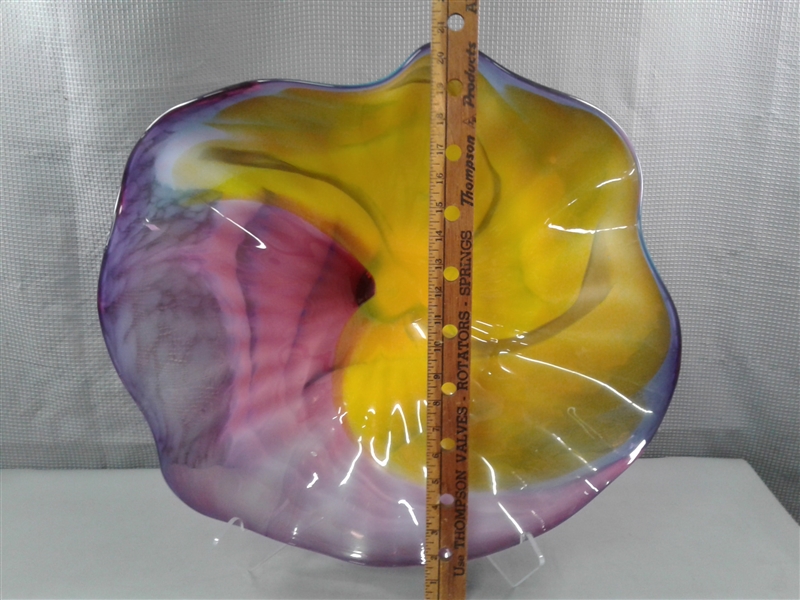 Rare Signed and Numbered Art Glass Bowl *RESERVE*