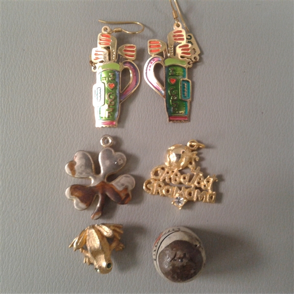 Ear Wires, Golf Earrings, Zuni Charm, Pendants & Necklaces