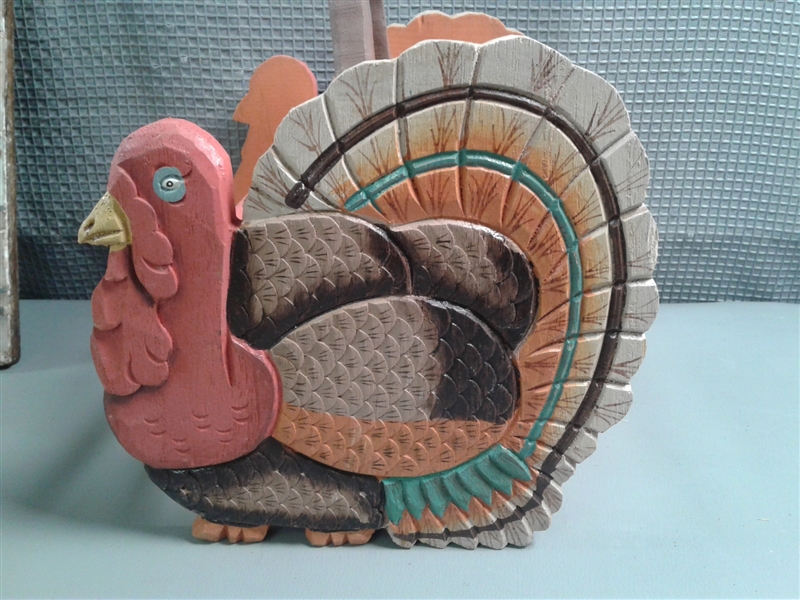 Chicken/Turkey Lot: Mosaic, Bowl, Canister, Etc