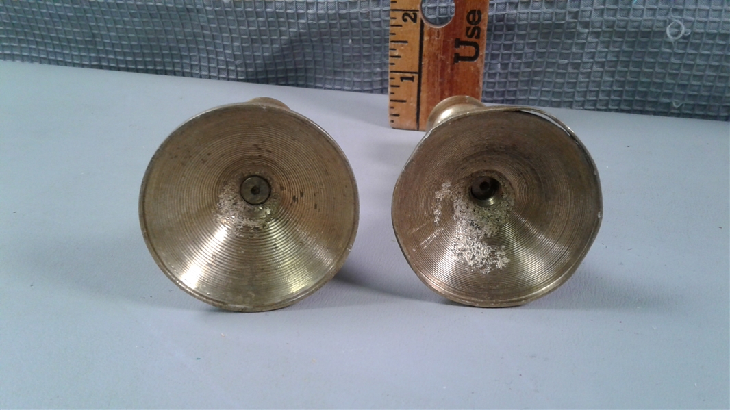 Brass Candle Holders and Wall Pockets
