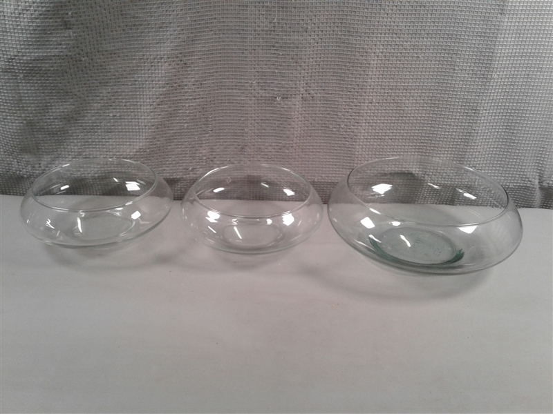 Glass Lily Bowls