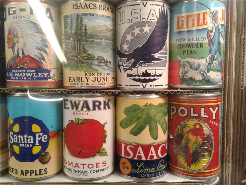Vintage Cans and Label Collection