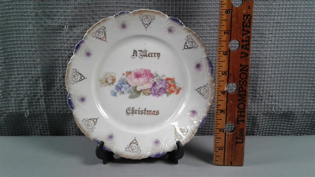Ladies Spitoon, Crescent Dishes and PLate