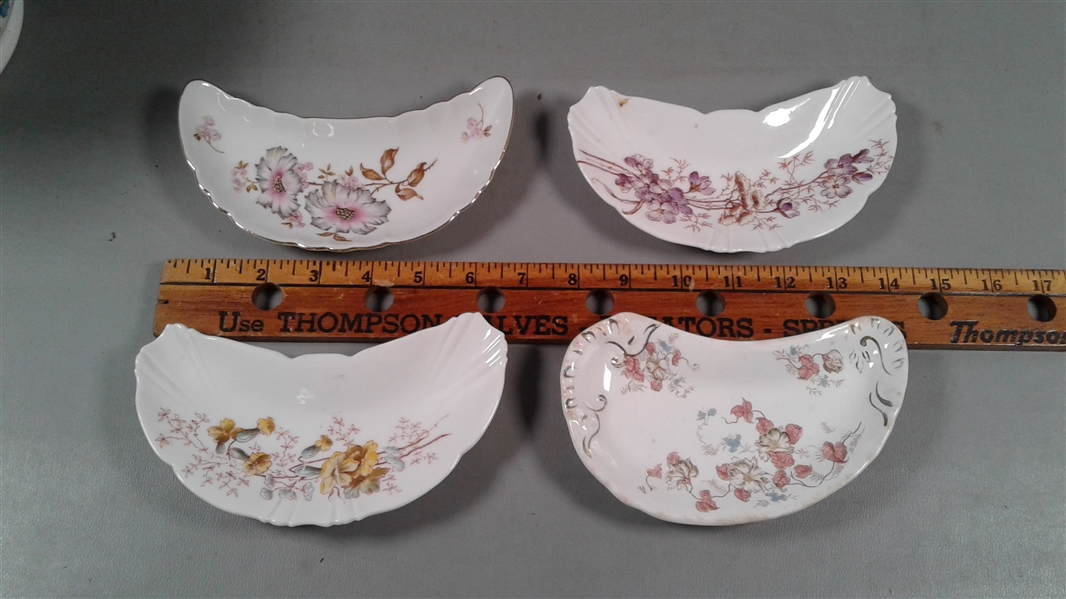 Ladies Spitoon, Crescent Dishes and PLate