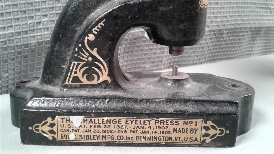 Vintage/Antique Eyelet Press and Rivet Press