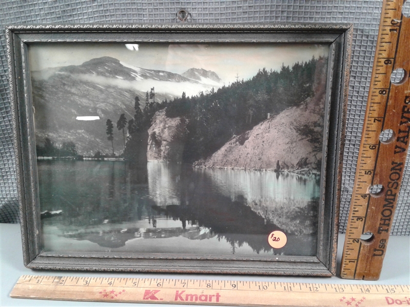 Antique Wood Framed Photographs