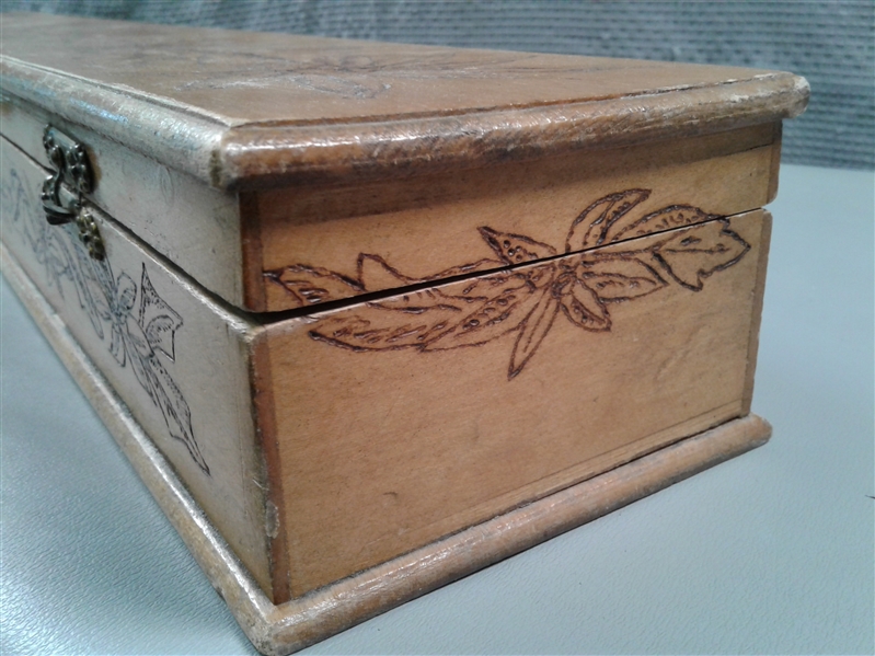 Antique and Vintage Wood Burned Items