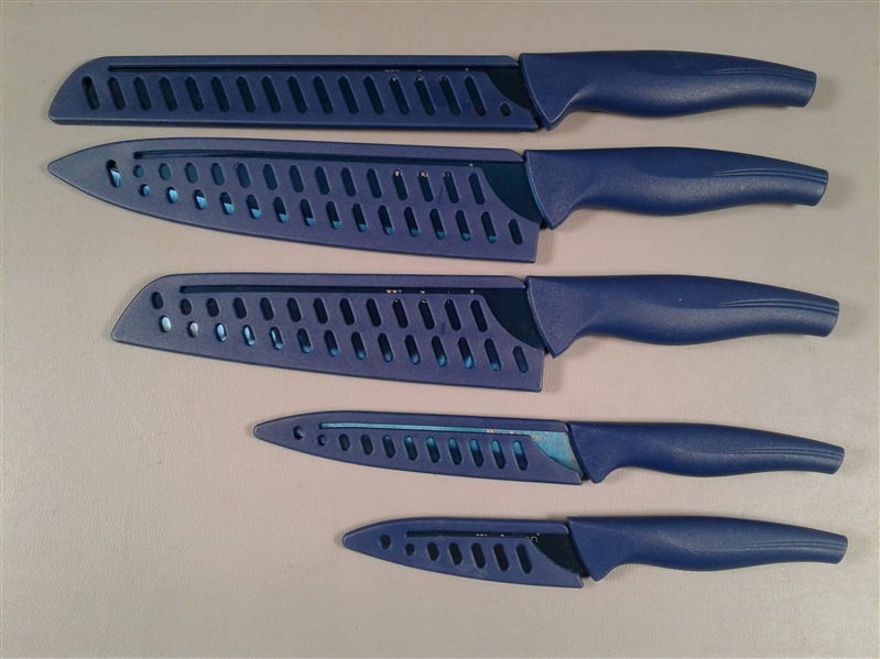 Set of Wanbasion Blue Professional Kitchen Knives