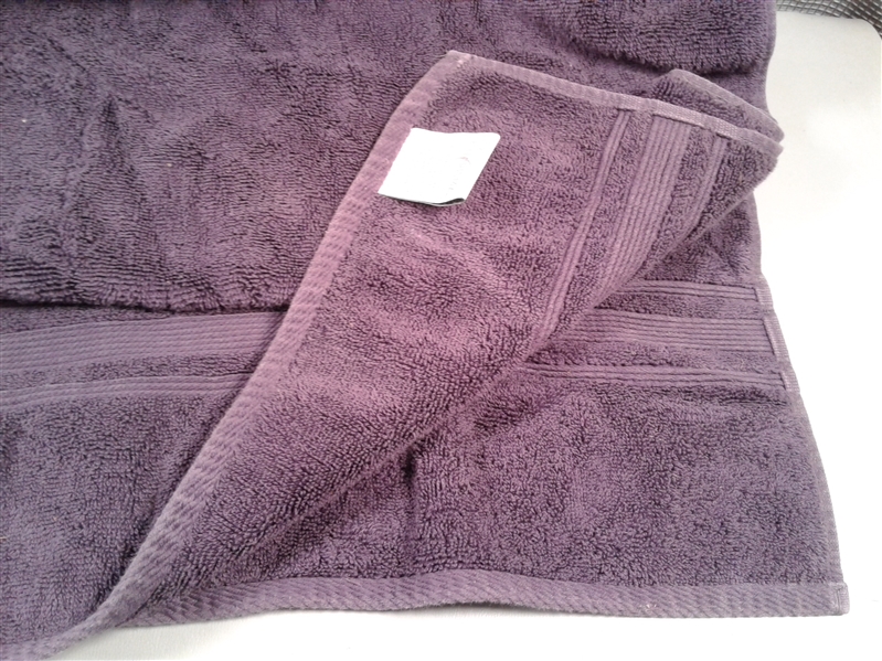 Charisma Luxury Towels and Hand Towel Set- Eggplant