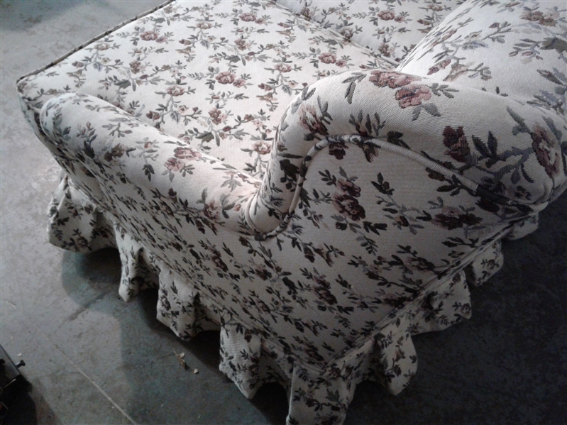 Vintage Floral Upholstered Couch