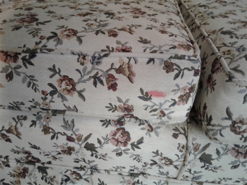 Vintage Floral Upholstered Couch