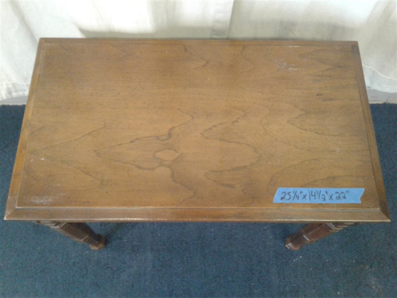 Vintage Wood Piano Bench