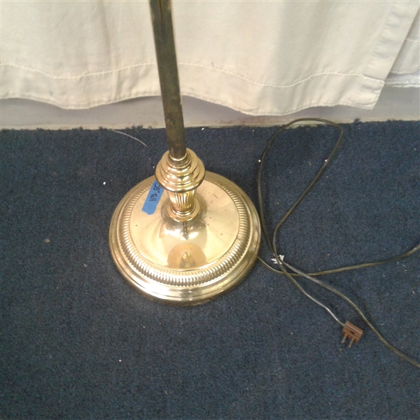 Vintage Side Table & Floor Lamp