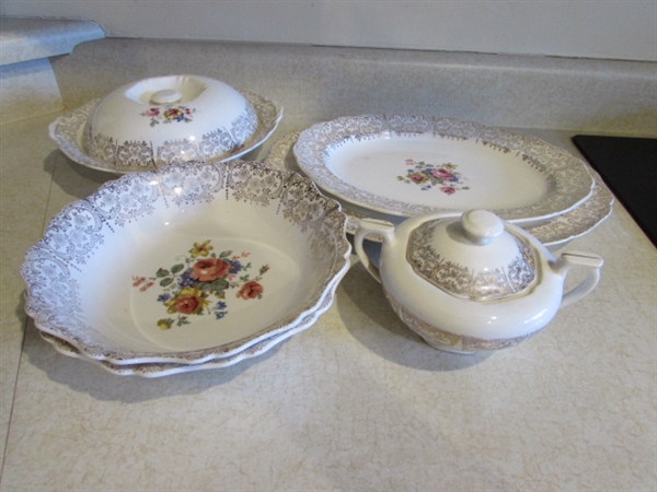 CANONSBURG, THE HALLMARK OF QUALITY VINTAGE CHINA LAJEAN SERVING PIECES