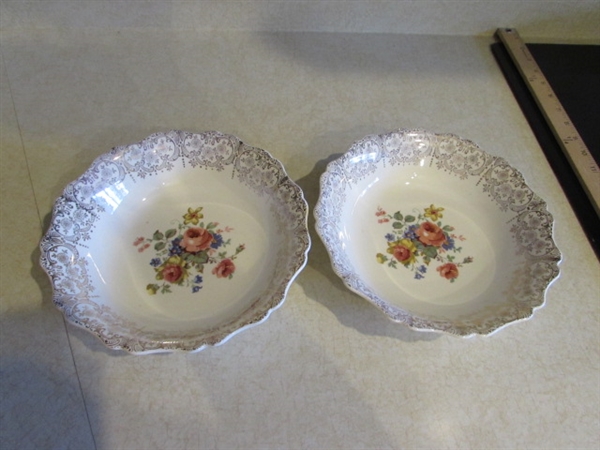 CANONSBURG, THE HALLMARK OF QUALITY VINTAGE CHINA LAJEAN SERVING PIECES