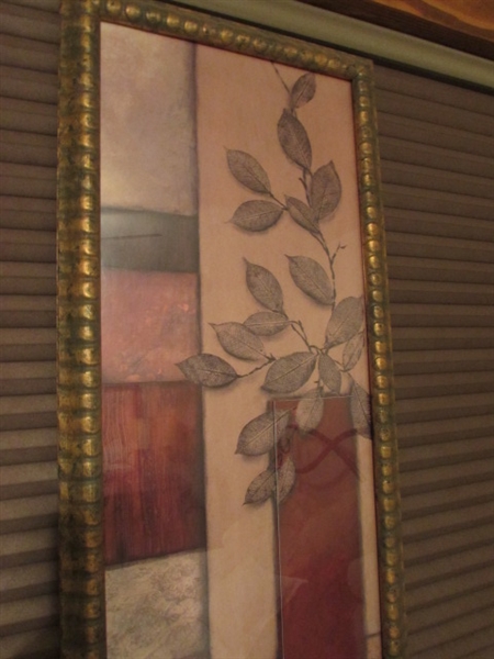 DECORATIVE MATCHING RUST AND COPPER COLORED ARTWORK