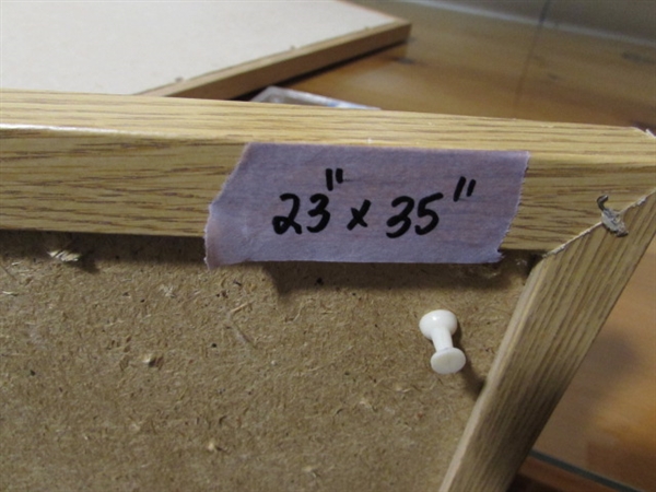 FOUR CORK BOARDS IN DIFFERENT SIZES