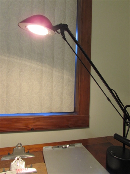 OFFICE ESSENTIALS INCLUDING LEDU OFFICE LAMP
