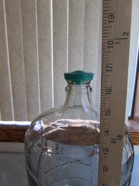 2 GLASS CARBOY WATER JUGS