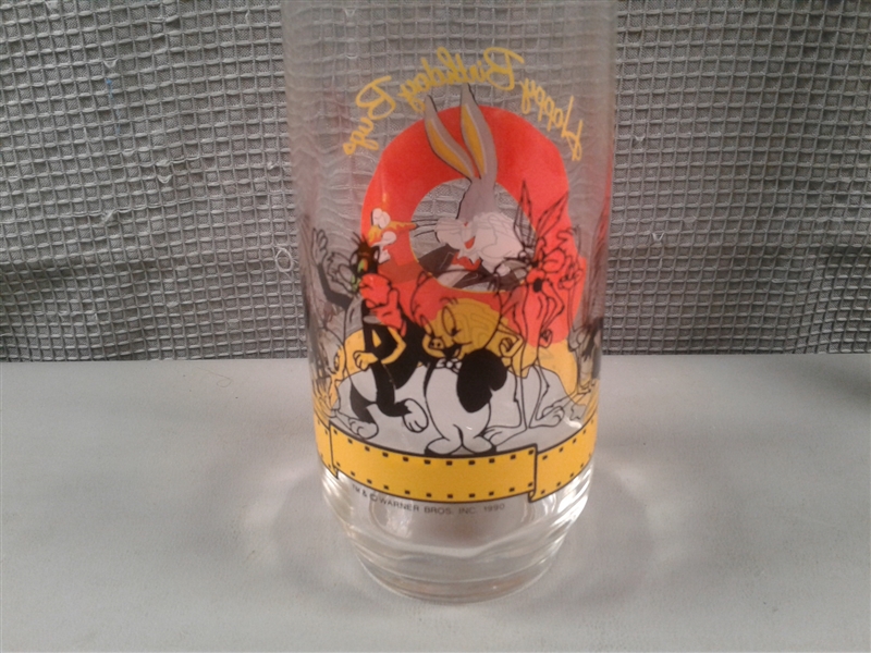 Set Of 3 Bugs Bunny 50th Anniversary Glasses