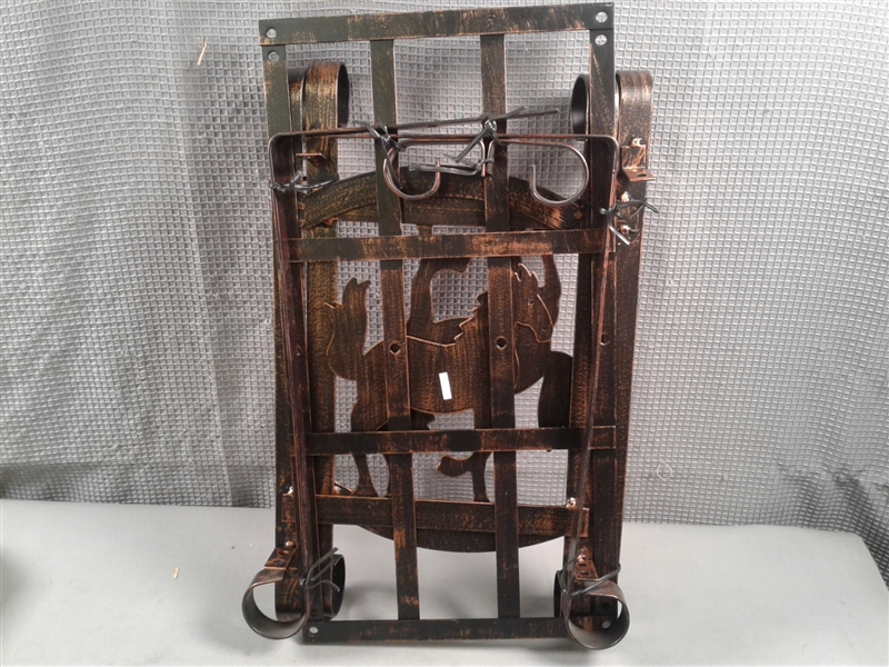 Metal Horse Newspaper Stand/Holder