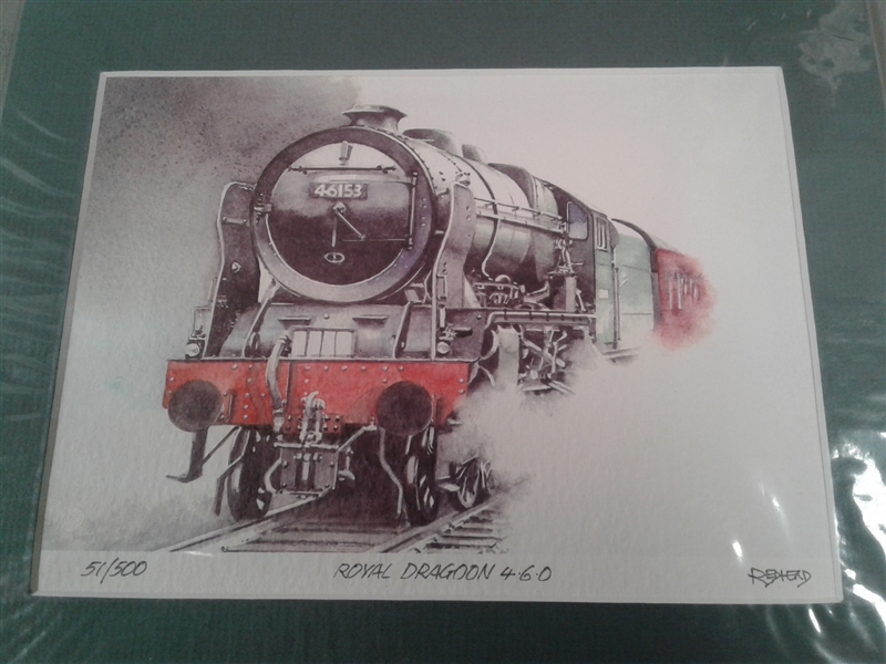 Set of 4 Numbered Train Prints