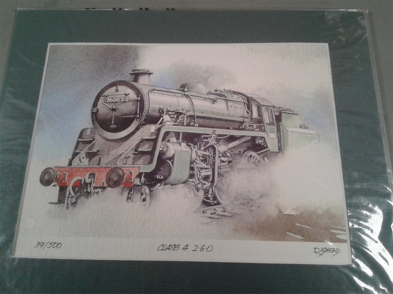 Set of 4 Numbered Train Prints