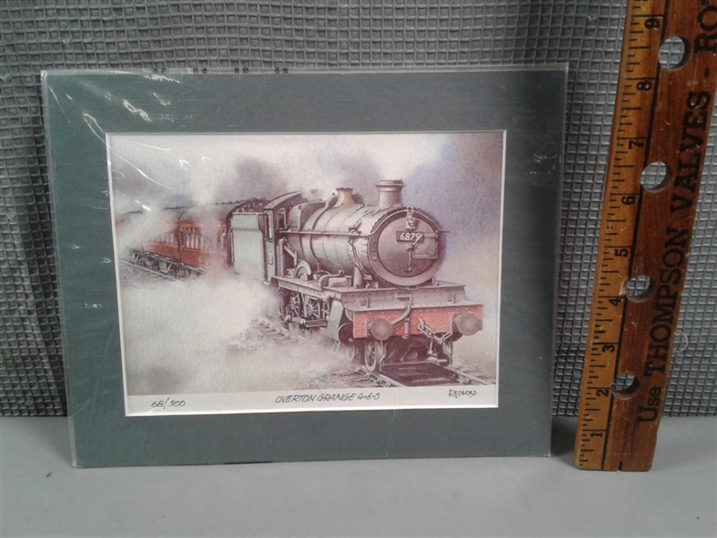 Set of 4 Numbered Train Prints