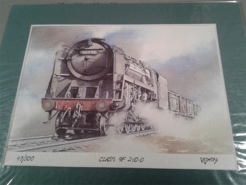 Set of 4 Numbered Train Prints