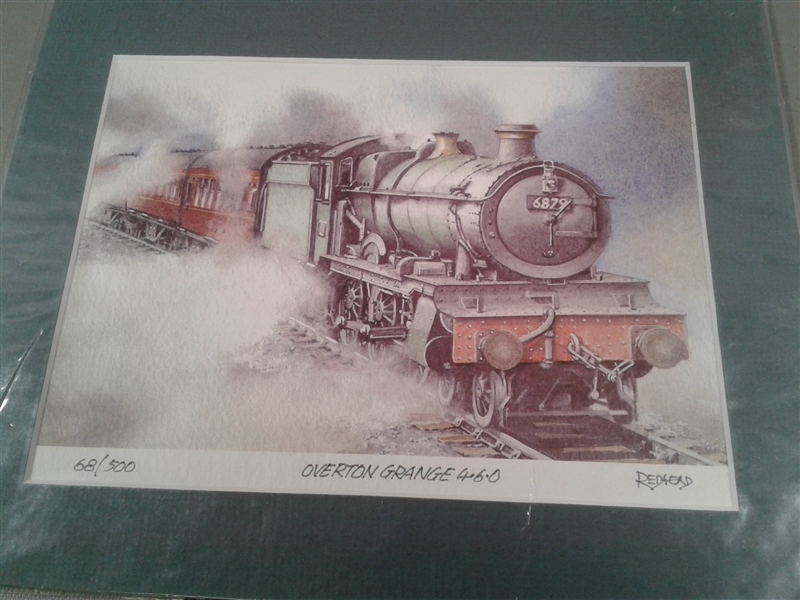 Set of 4 Numbered Train Prints