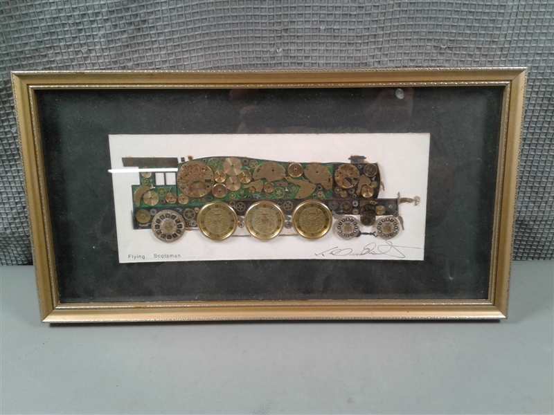 Framed Flying Scotsman Steam Engine Picture