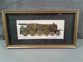 Framed Flying Scotsman Steam Engine Picture