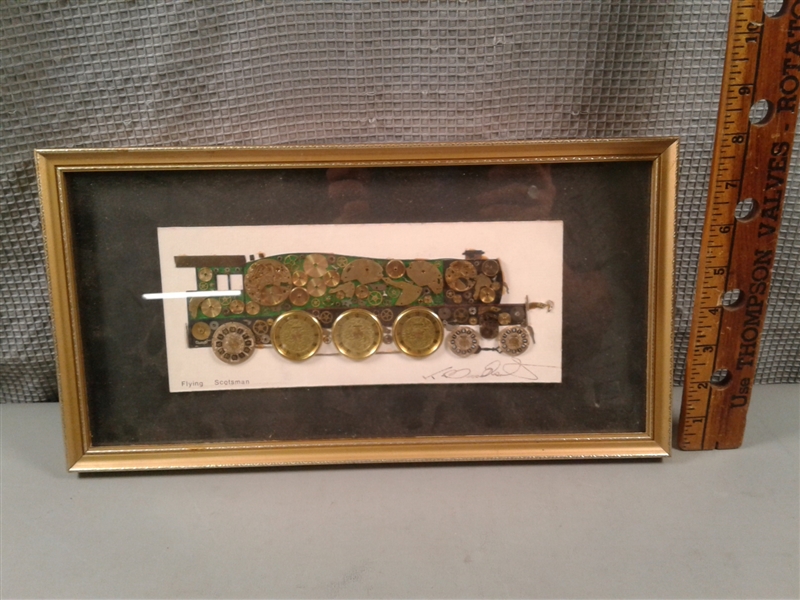 Framed Flying Scotsman Steam Engine Picture