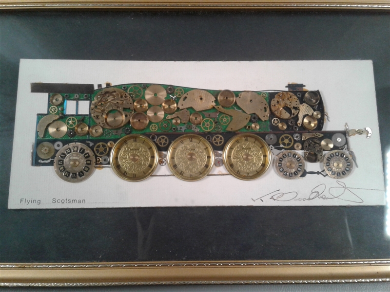 Framed Flying Scotsman Steam Engine Picture