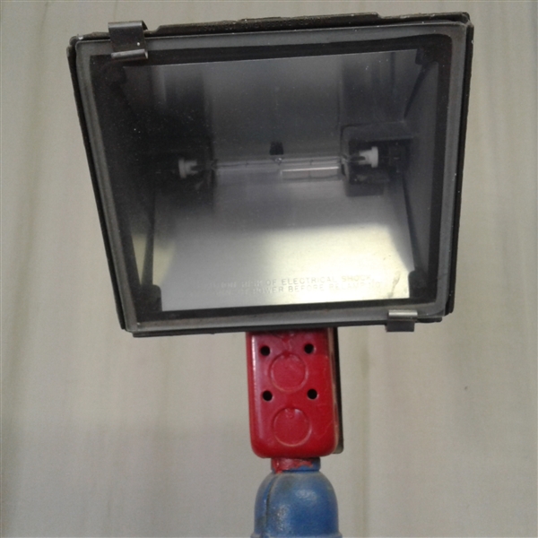 Halogen Light On Pole Stand