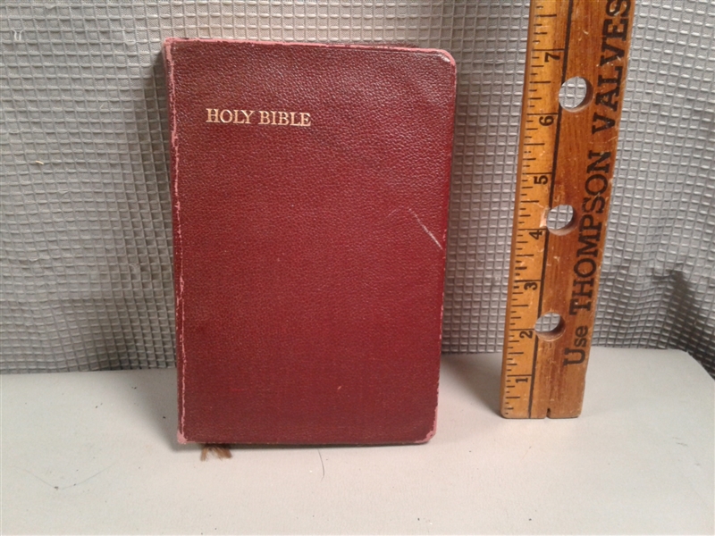 9 Vintage Bibles, Bible Primer and Aubrey 