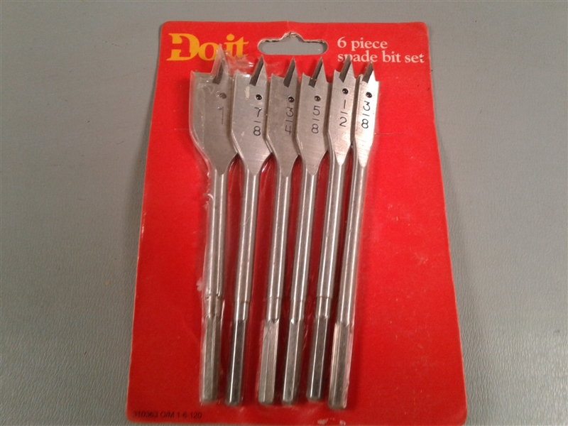 6 Piece Spade Bit Set,  Stanley Bench Plane, etc 