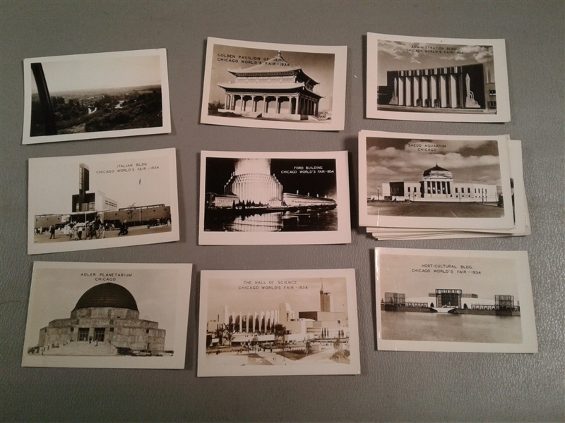 Vintage Metal Book Box, 20 Photographs of the Chicago World Fairs 