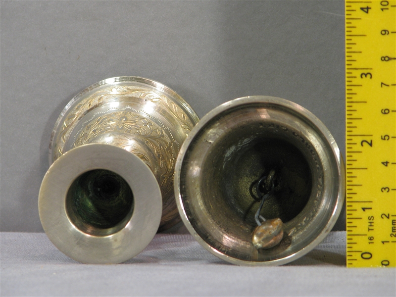 2 Different Vintage Bell Candle Holders From ZY India World Gifts