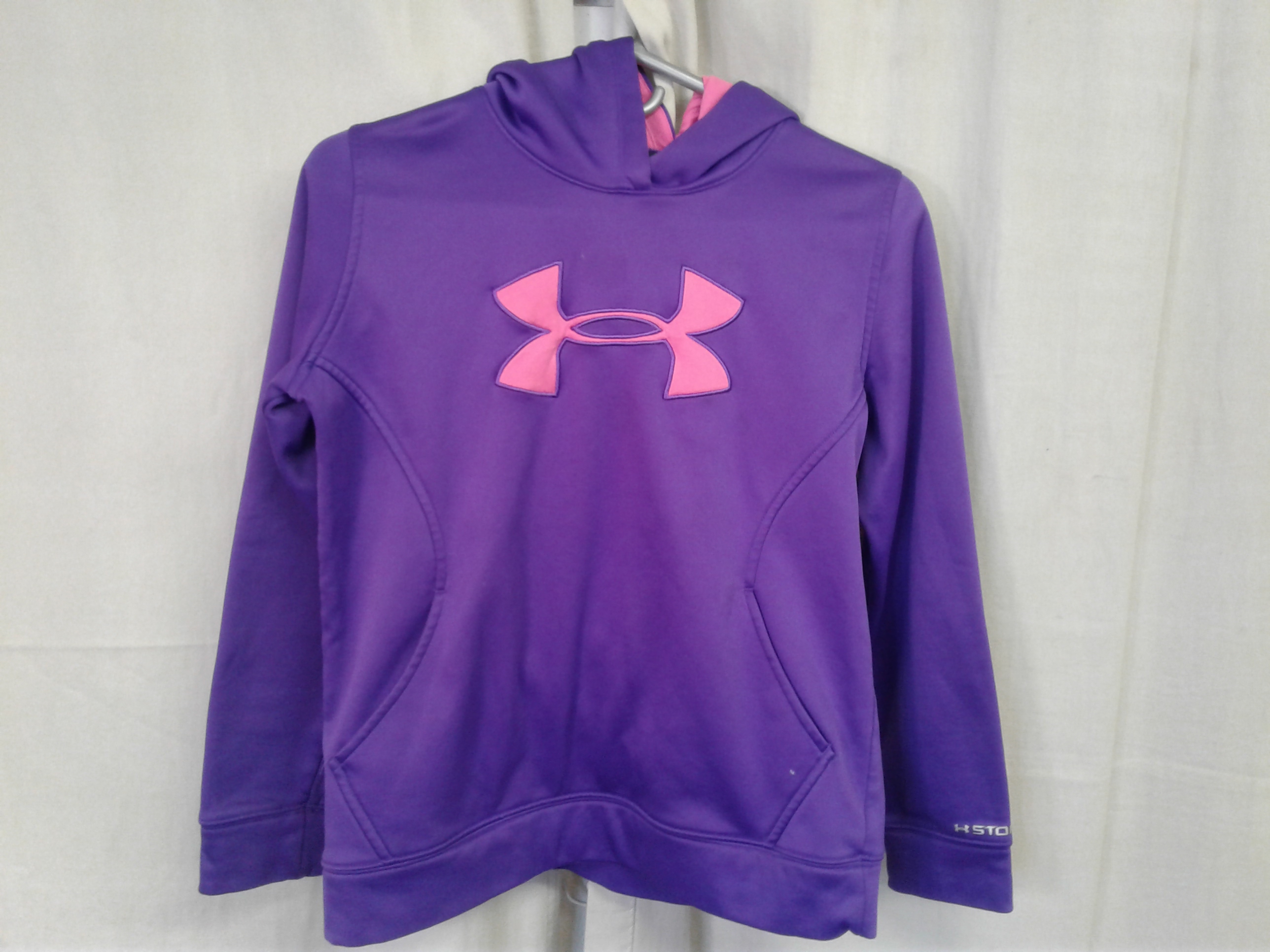 Lot Detail - Youth Large Under Armour Purple and Pink Hoodie