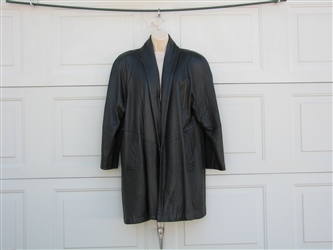 Cayenne Mens Leather Duster Size Medium