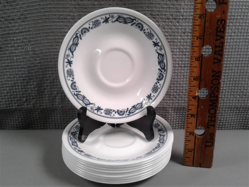 Vintage Discontinued 32 Pc Set Pyrex Corelle in Old Town Blue